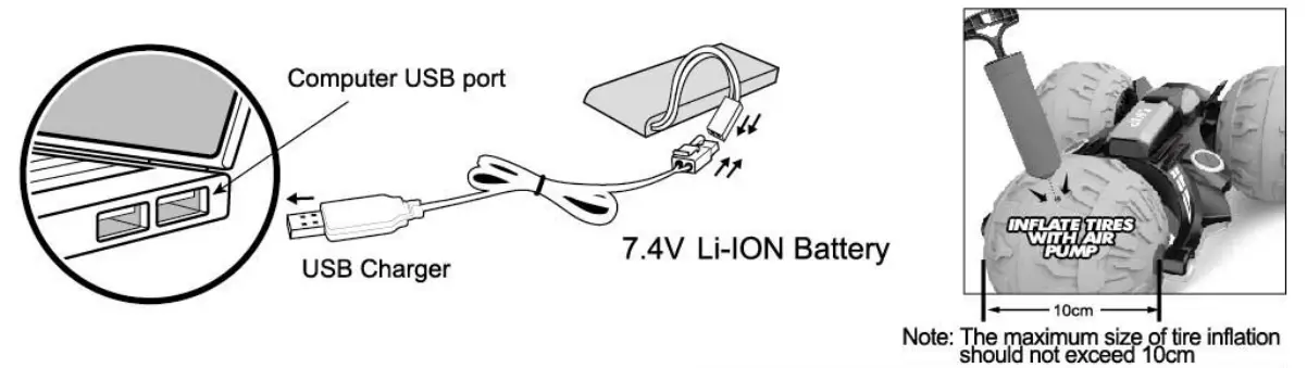 Huang Bo Toys Factory HB PH12 24 Amphibious Spheric RC Toys - fig 2