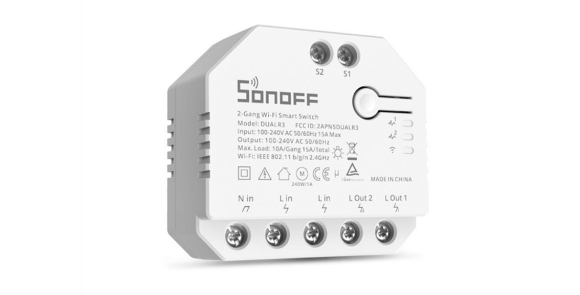 Sonoff Dualr3 2-gang Wi-fi Smart Switch User Manual