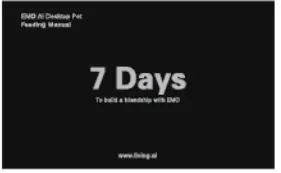 Living Technology EMO AI Desktop Pet - Manual