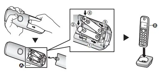Panasonic KX-TGDA63 Additional Digital Cordless Handset Installation Guide - Charge for about 7 hours.
