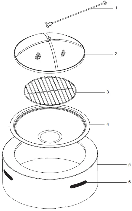 SUNJOE-SJFP35-STN-35-Inch-Cast-Stone-Fire Pit-FIG 1