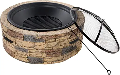 SUNJOE-SJFP35-STN-35-Inch-Cast-Stone-Fire Pit-IMAGE