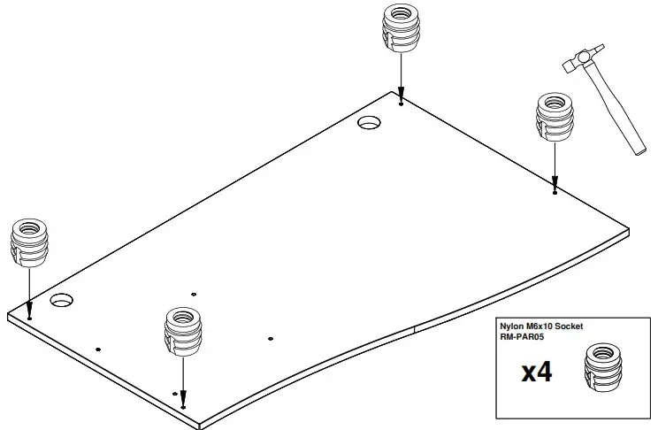 dams Shallow Desk - Step 1