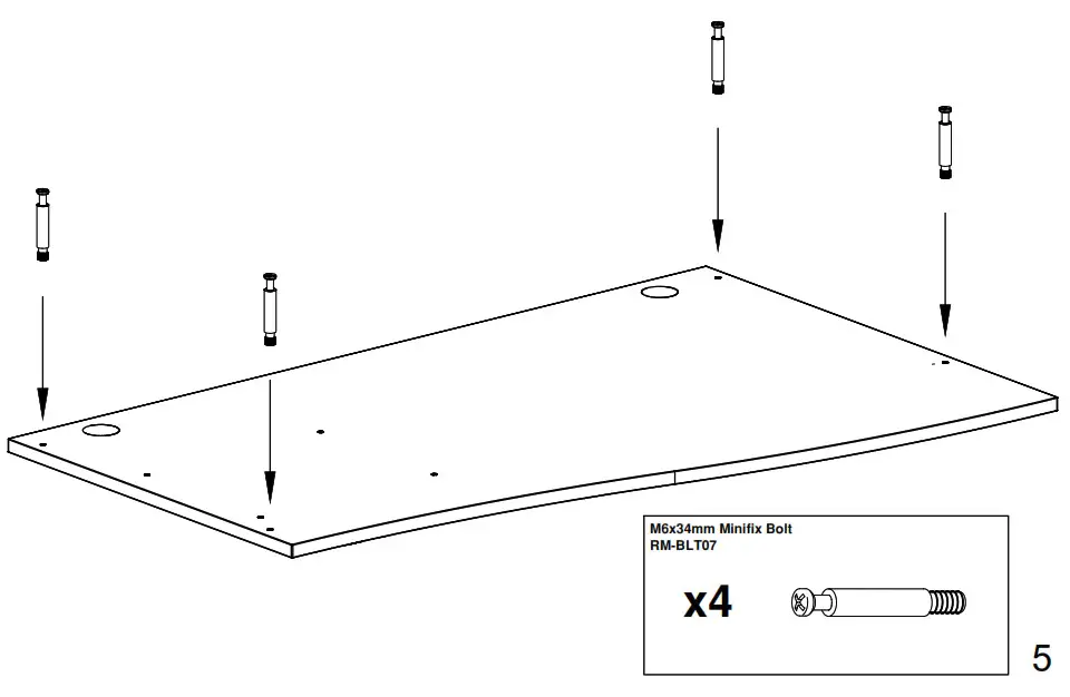 dams Shallow Desk - Step 5