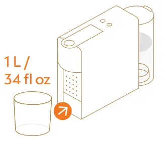 NESPRESSO EN267BAE CITIZ Coffee Machine - container 1