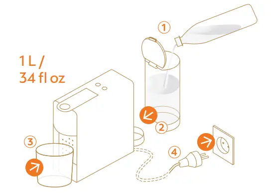 NESPRESSO EN267BAE CITIZ Coffee Machine - container