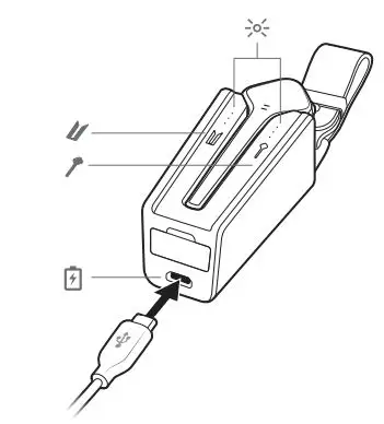 Plantronics Bluetooth Headset System - Charge case overview 1
