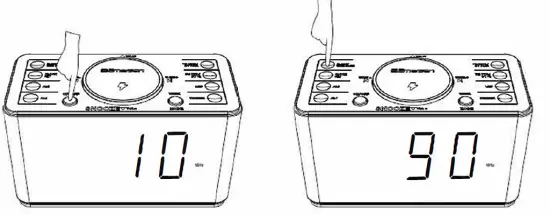 EMERSON ER100401 SmartSet Alarm Clock Radio with Bluetooth Speaker fig 8