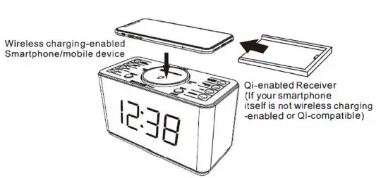 EMERSON ER100401 SmartSet Alarm Clock Radio with Bluetooth Speaker fig 9
