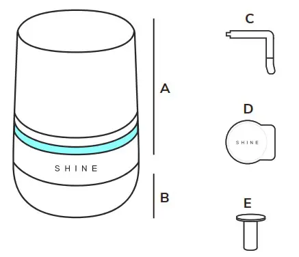 SHINE B A 01 Bathroom Assistant Cleans Your Toilet Automatically - Inside the Box
