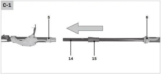 Assembling the telescopic tube