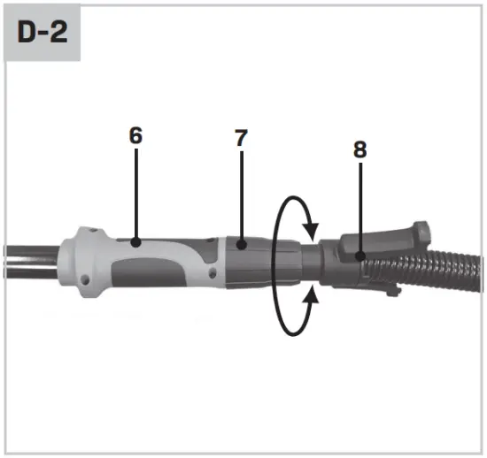 Assembling the dust extraction system