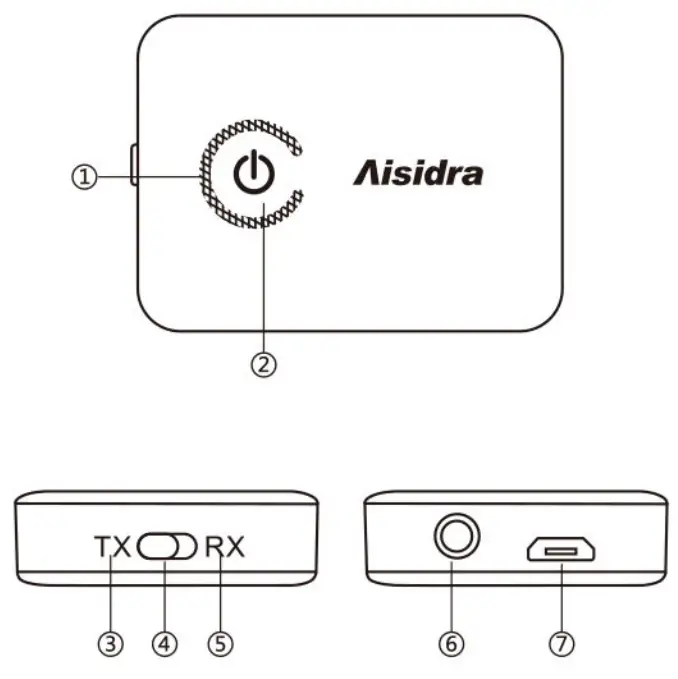 Aisidra AD BA010 Wireless Adapter - diagram