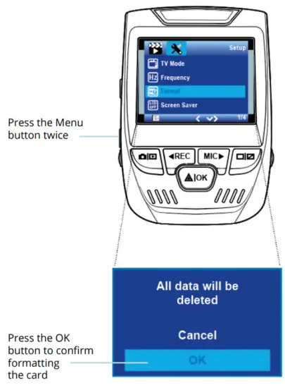 ReXING V1 Basic Dash Cam 1080P FHD DVR Car Driving Recorder - disconnect from power