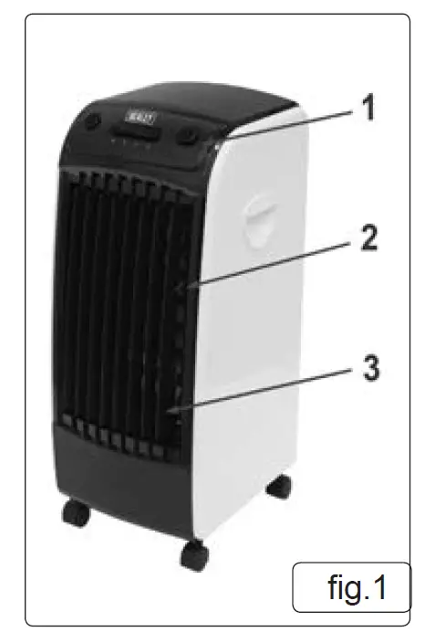SEALEY SAC04 Air- Cooler-Purifier-Humidifier- fig 2