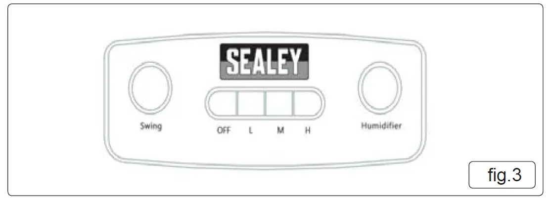 SEALEY SAC04 Air- Cooler-Purifier-Humidifier- fig 4