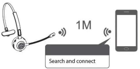 ROADKING RKING1000 Noise-Canceling Mono Bluetooth Headset 3