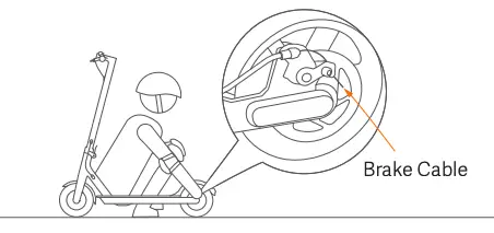 Adjusting the disc brake Figure 1