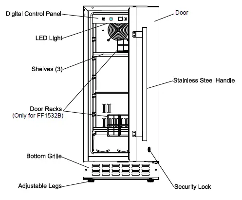 SUMMIT SPR316OS Outdoor and Indoor Frost-Free Refrigerator 3