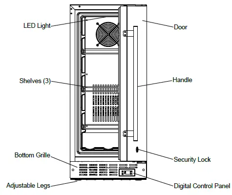 SUMMIT SPR316OS Outdoor and Indoor Frost-Free Refrigerator 4