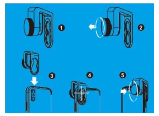 APL 1.33X Anamorphic Lens 17mm Universal Clip - Metal Clip Instructions