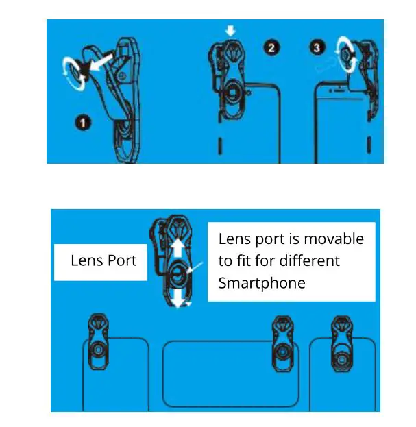 APL 1.33X Anamorphic Lens 17mm Universal Clip - Plastic Clip Instructions