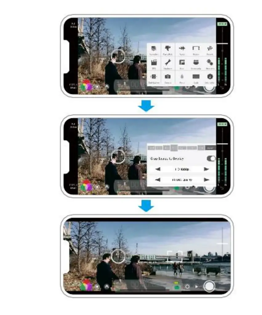 APL 1.33X Anamorphic Lens 17mm Universal Clip - Then return to the main menu and select Resolution