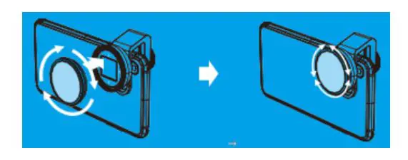 APL 1.33X Anamorphic Lens 17mm Universal Clip - changes of screen when rotating the filters until to get the satisfying images
