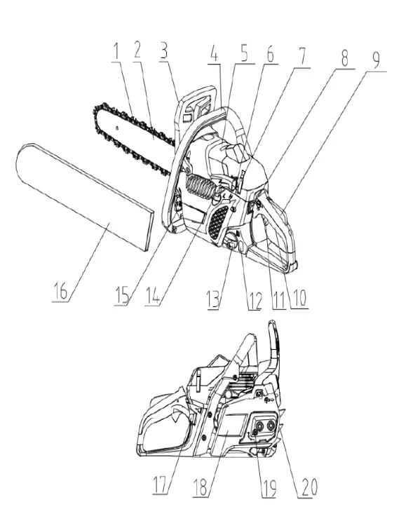 TEXAS-XCS4200-Chainsaw-fig-1