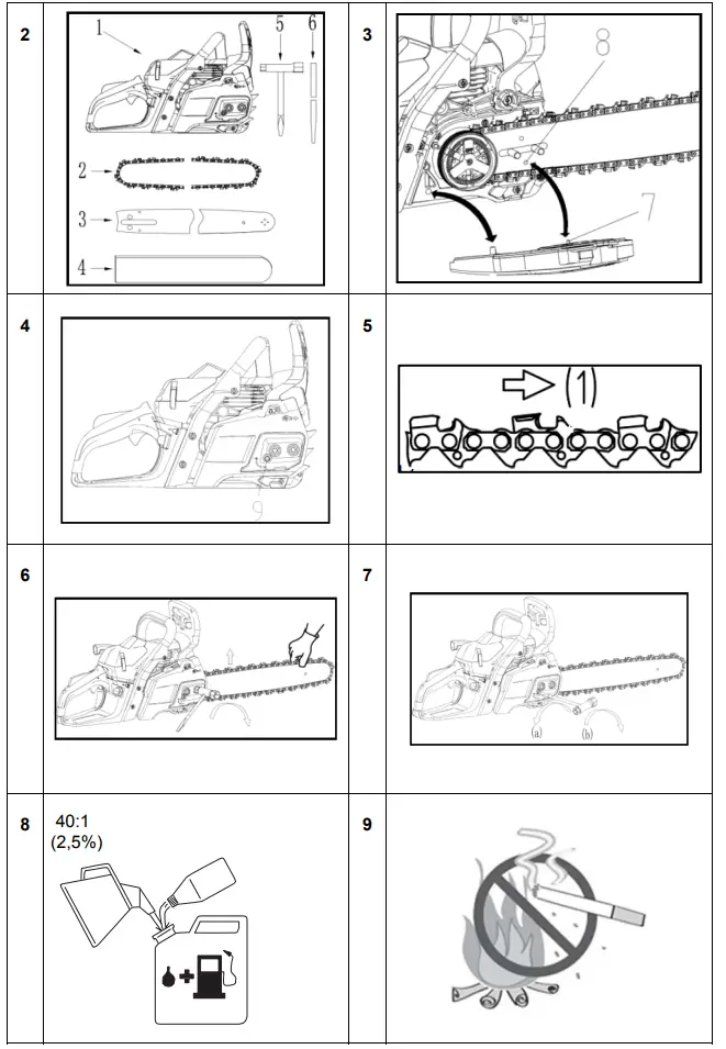 TEXAS-XCS4200-Chainsaw-fig-2