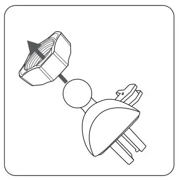 Dongguan TAC-117A Car Fast Wireless Charger - Insert the adjuster into the ball joint adapter