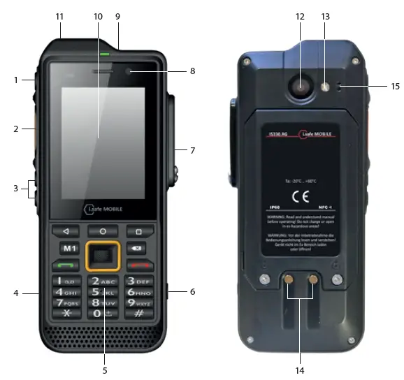 i safe MOBILE M33A01 IS330.RG Cell Phone U FIG 1