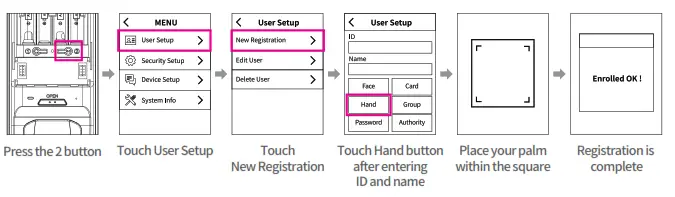 Onface 2AW4P-D5 FACE RECOGNITION DOORLOCK - Fig 25
