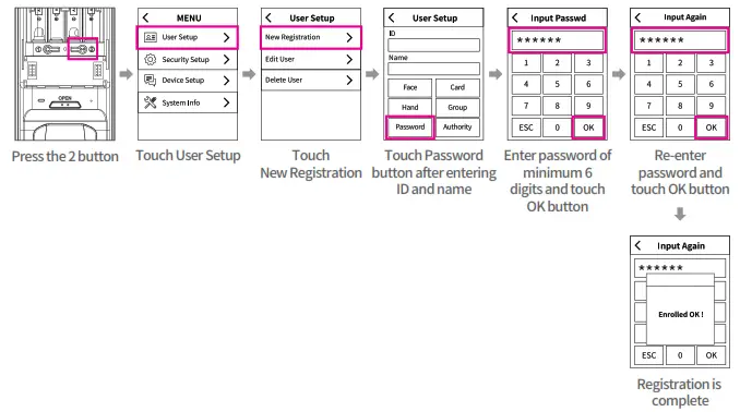 Onface 2AW4P-D5 FACE RECOGNITION DOORLOCK - Fig 26