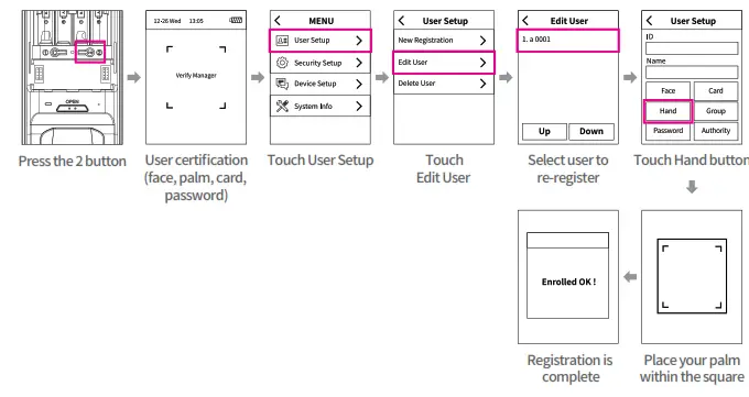 Onface 2AW4P-D5 FACE RECOGNITION DOORLOCK - Fig 27