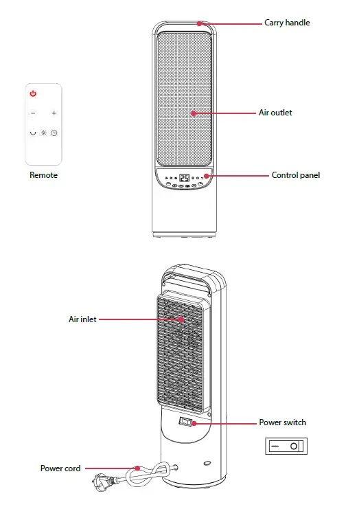 Dimplex-DHCERA20E-2kW-DC-Ceramic-Tower-Heater-Electronic-Controls-2