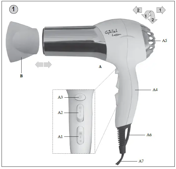 GALLET-SEC-906-Lasson-Hair-Dryer-FIG-1