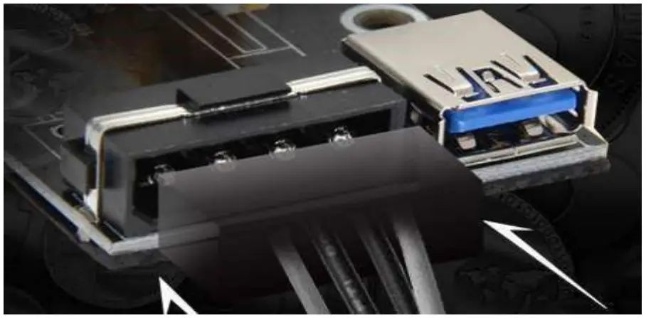 ASRock BTC+ mining system-riser card.