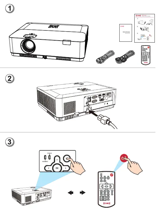 EIKI-EK-130-Series-EK-131W-WXGA-3LCD-Portable-Projector-FIG-1