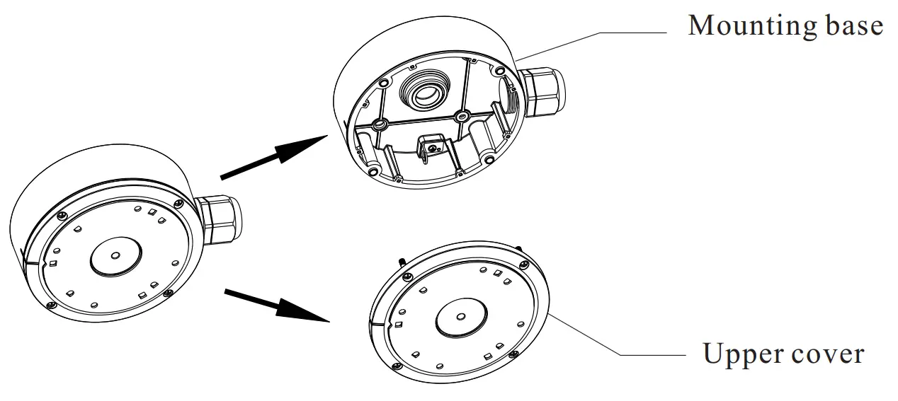 speco technologies O2VT1V 2MP Outdoor Network Turret Camera - Mounting base