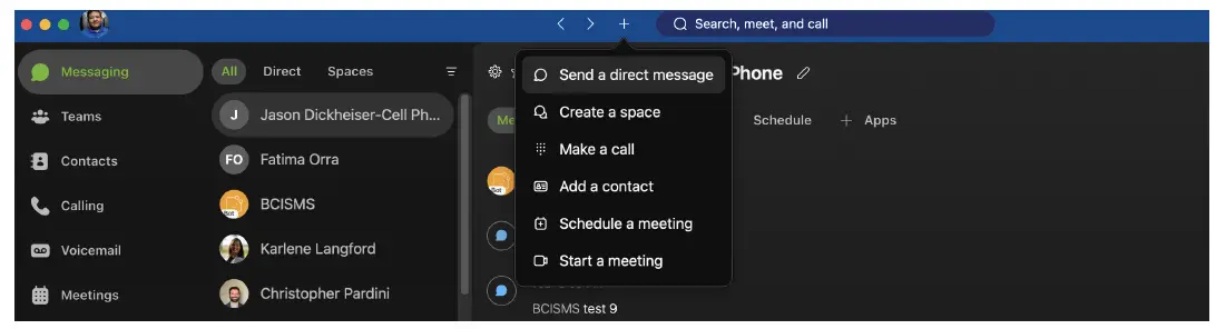 Telesystem Webex SMS Hosted VoIP Blue fig 1