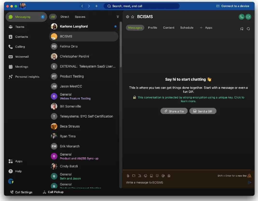 Telesystem Webex SMS Hosted VoIP Blue fig 3