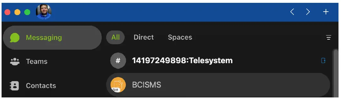 Telesystem Webex SMS Hosted VoIP Blue fig 6