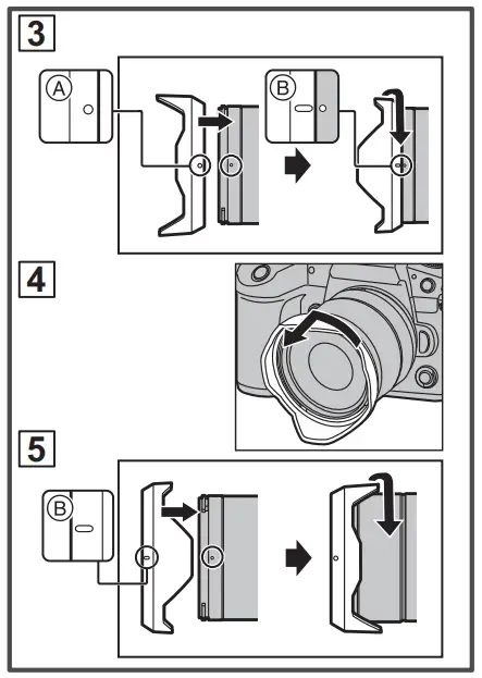 Removing the lens hood