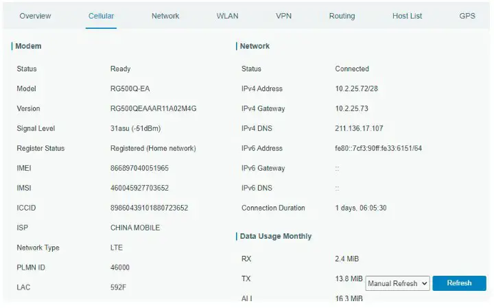 Milesight UF51 5G CPE Cellular Router - Network Configuration 6