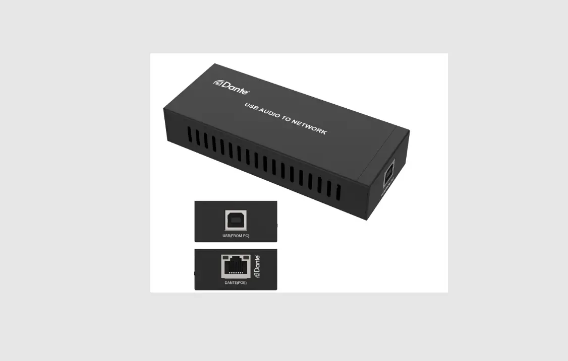 Dante Hdp-aud2usb 2ch Usb Audio Encoder Decoder With Poe User Manual