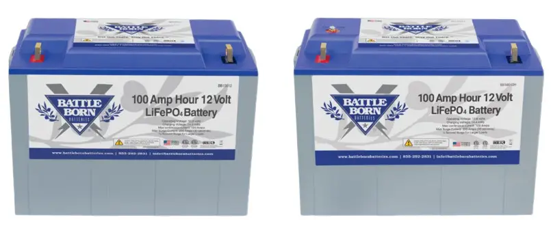 BATTLE BORN BB10012 100Ah 12V LiFePO4 Lithium Deep Cycle Battery