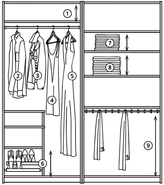 IKEA PAX and KOMPLEMENT Wardrobes and Closet Solutions - FIG 1