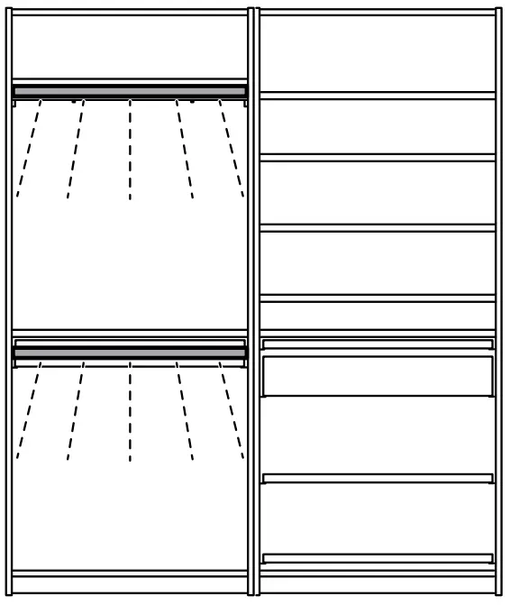 IKEA PAX and KOMPLEMENT Wardrobes and Closet Solutions - FIG 86
