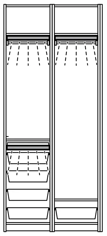 IKEA PAX and KOMPLEMENT Wardrobes and Closet Solutions - FIG 88